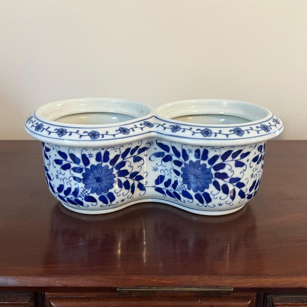 Vintage Chinoiserie Double Planter